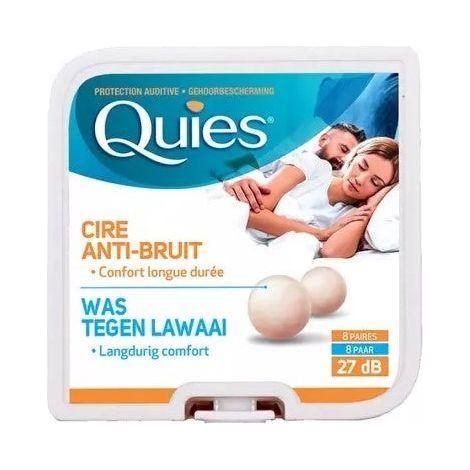 Quies Anti Noise Wax Earplugs 27 db - 8 pairs Earplugs Pasteur Pharmacy