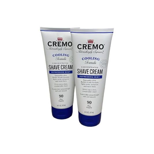 Cremo Refreshing Mint Cooling Concentrated Shave Cream 6 Oz Shave Cream Pasteur Pharmacy