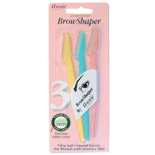 Annie 3pcs Eyebrow Shaper Razors & Razor Blades Pasteur Pharmacy