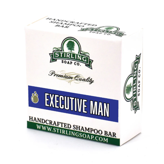 Stirling Soap Co. Executive Man Shampoo Bar 3.8 Oz Shampoo Bar Pasteur Pharmacy