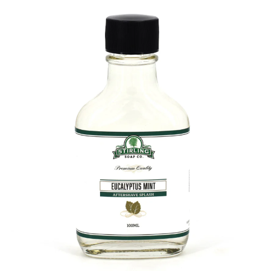 Stirling Soap Co. Eucalyptus Mint Shaving Collection Shaving Set Pasteur Pharmacy Aftershave Splash 100Ml