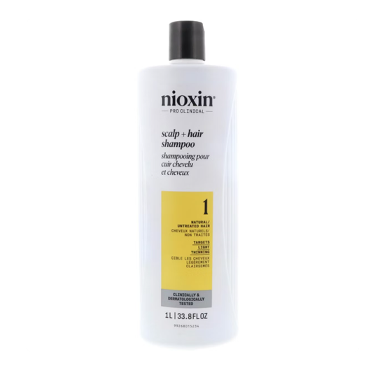 Nioxin System 1 Natural Hair Light Thinning Cleanser Shampoo 33.8oz Shampoo Pasteur Pharmacy