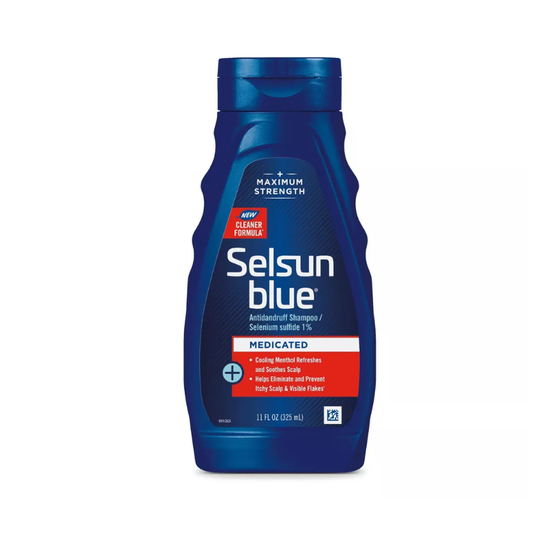 Selsun Blue Antidandruff Shampoo, Maximum Strength, Medicated 11 Fl Oz Shampoo Pasteur Pharmacy