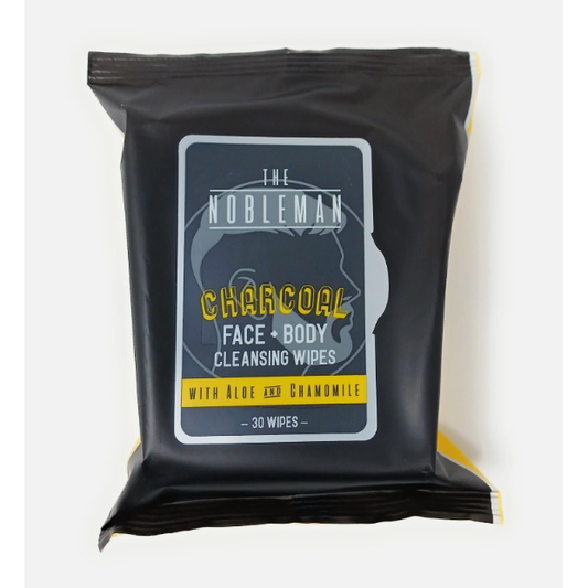 The Nobleman Face And Body Cleansing Wipes, Charcoal Bath & Body Pasteur Pharmacy
