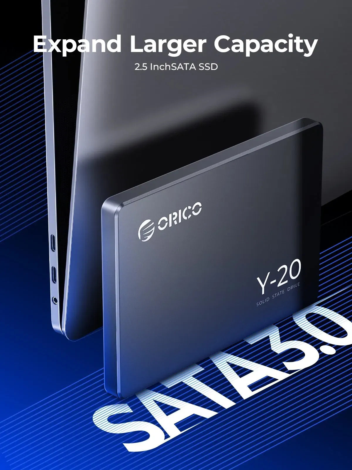 SSD Capacity: 90GB, Ships From: CHINA - ORICO Y20 2.5'' SATA SSD 128GB 256B 512GB 2.5 Inch SATA3.0 Internal Solid State Hard Drive Design for DIY User