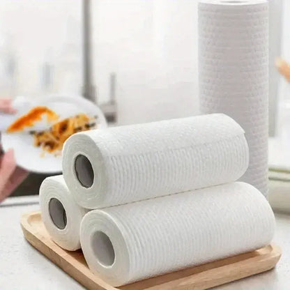 Color: Blue, Specification: 10pcs - 500/50pcs Reusable Kitchen Disposable Rags Non-Woven Cleaning Cloths Washing Dishcloths Rag Cloth Towels Non-stick Scouring Pads
