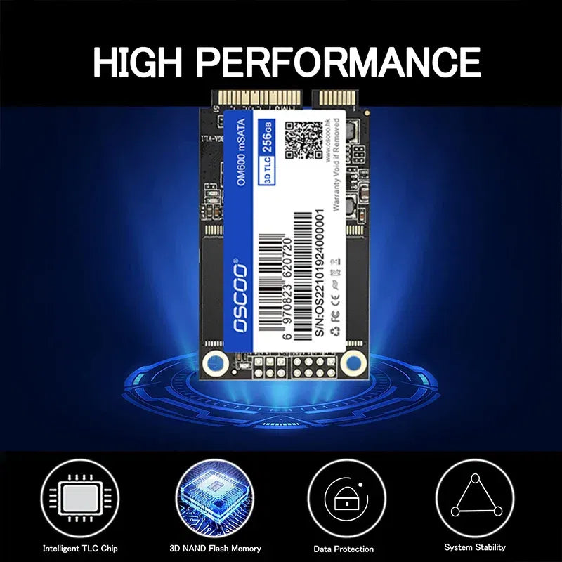 SSD Capacity: 128GB - mSATA SSD 128GB 256GB 512GB 1TB SATA Internal Solid State Hard Drive 6Gbps 3D NAND SSD For Desktop Laptop