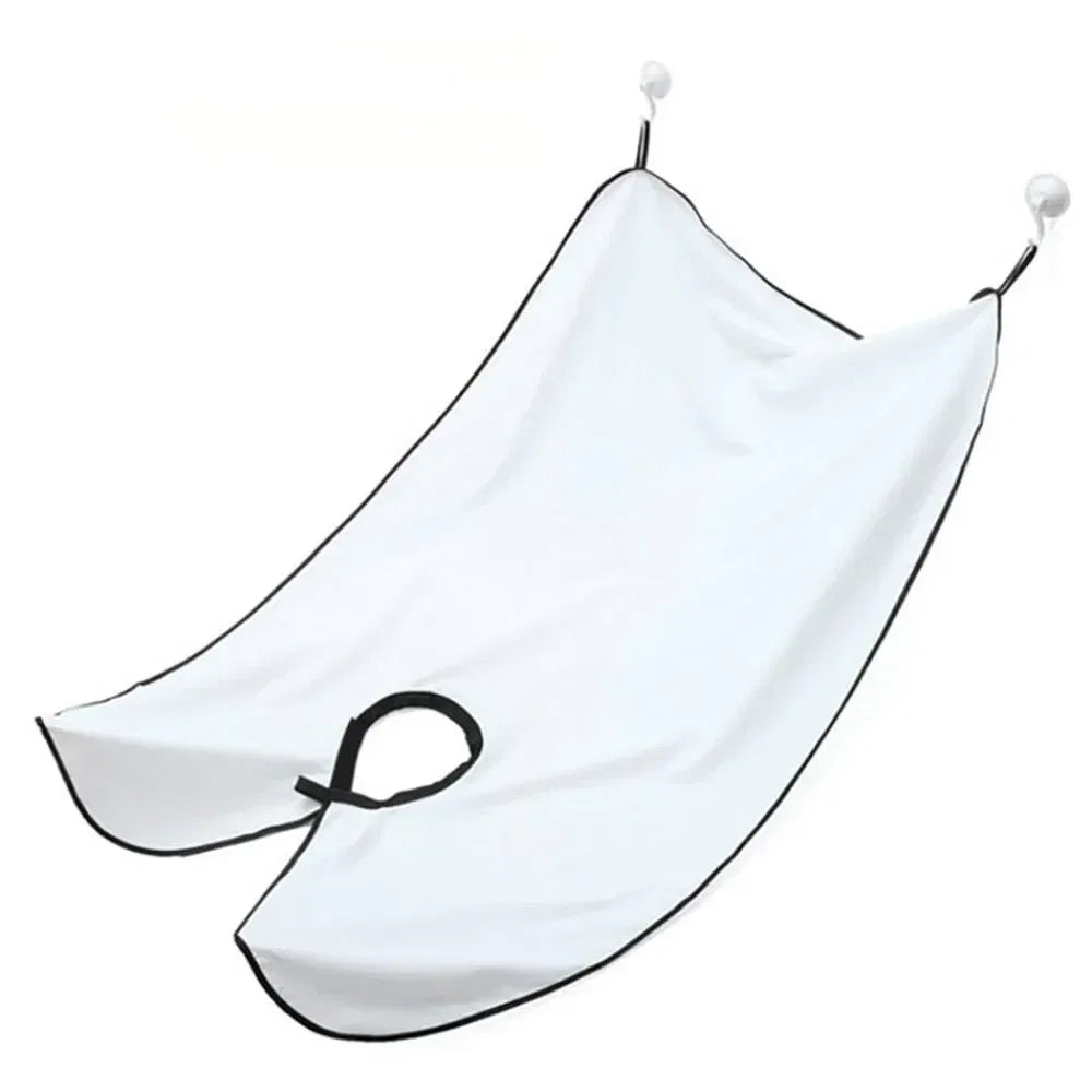 Color: Yellow - Male Shaving Apron Beard Catcher Cape Care Bib Face Shaved Hair Adult Bibs Shaver Cleaning Hairdresser for Man Clean Apron Gift