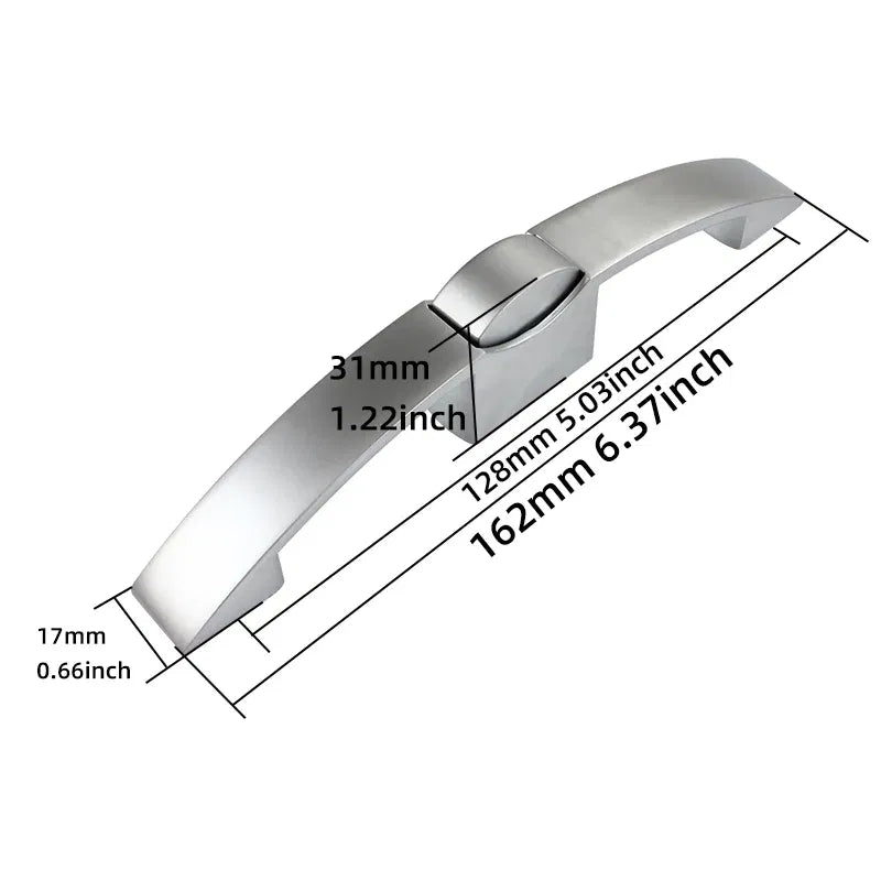 Color: WHITE - 128mm hole distance Camper Car Push Lock RV Caravan Boat Cabinet Locks Handle Home Drawer Latch Button Locks Caravan Motorhome