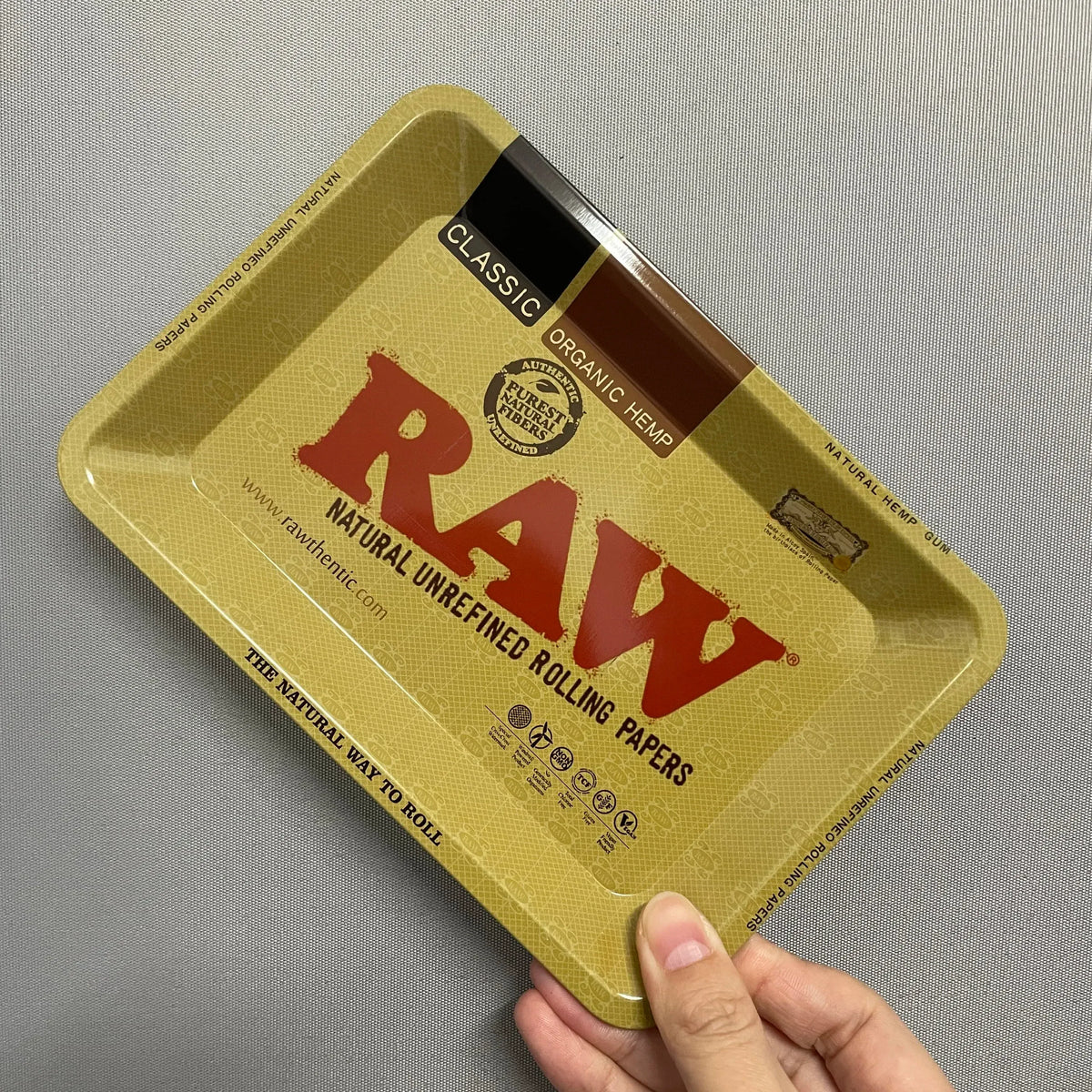 Color: Ivory - RAW Classic Rolling Tray Multi Designs Available