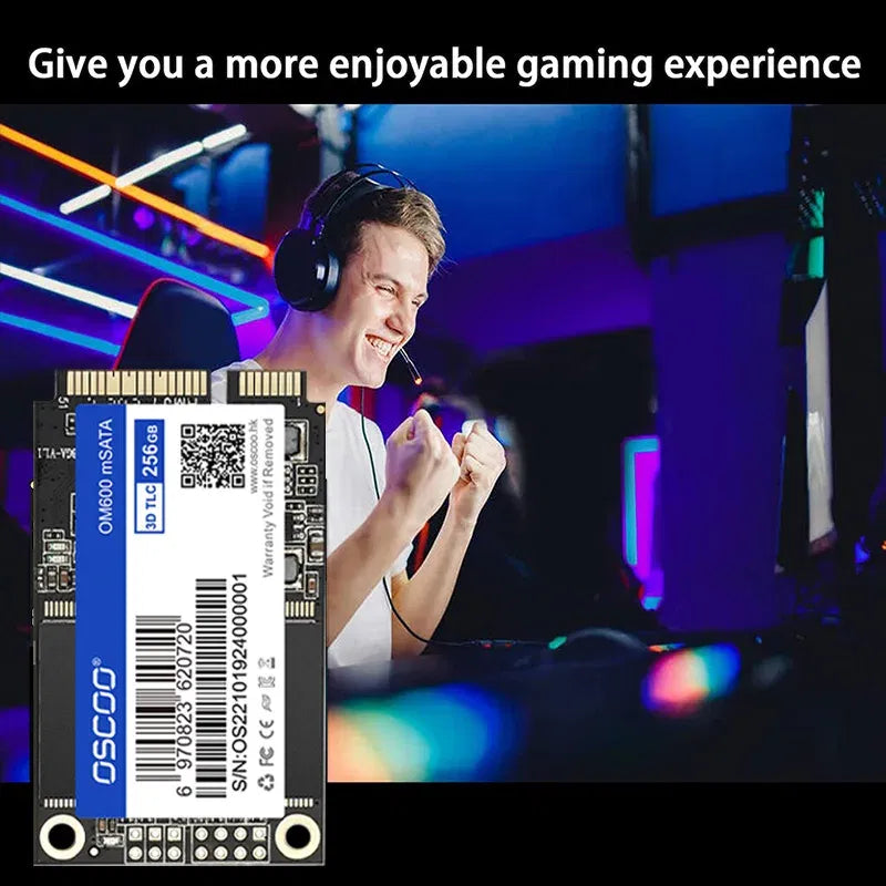 SSD Capacity: 128GB - mSATA SSD 128GB 256GB 512GB 1TB SATA Internal Solid State Hard Drive 6Gbps 3D NAND SSD For Desktop Laptop