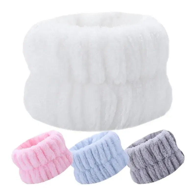 Color: Blue, Ships From: CZECH REPUBLIC - 2pc Wrist Washing Belt Soft Microfiber Towel Wristbands For Washing Face Water Absorption Washing Prevent Wetness Wrist Washband