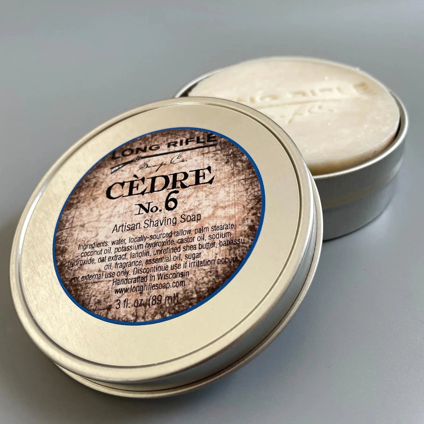 Long Rifle Soap Co. Chypre No.3 Shaving Collection Shaving Set Pasteur Pharmacy Shaving Soap Puck 3 oz