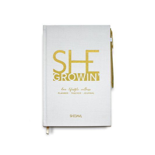 SheGrowin'™️ Planner. Tracker. Journal: Hair & Self Growth Undated Planner