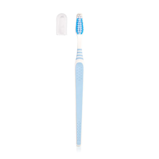 Brosse à dents manuelle pour adultes Benri - poils souples, manche antidérapant, conforme à la norme ISO 20126