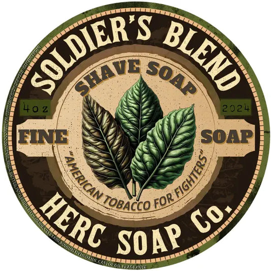 Herc Soap Co. Soldier's Blend Shaving Collection Shaving Set Pasteur Pharmacy Shaving Soap 4 Oz