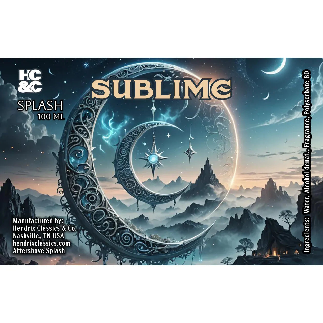 HC&C Sublime Shaving Collection Shaving Kit Pasteur Pharmacy Aftershave Splash 100ml