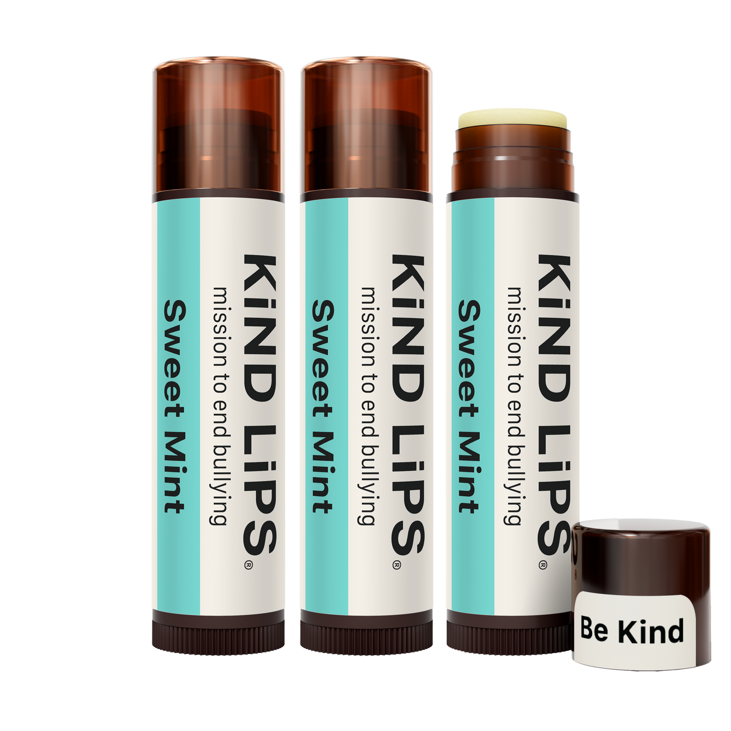 Kind Lips Sweet Mint Organic Lip Balm Lip Balm Kind Lips 3 Pack