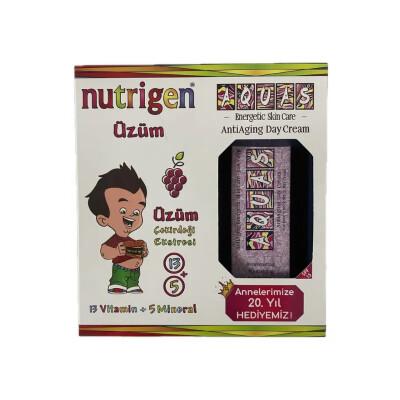 Nutrigen Grape Syrup: Kids Vitamin Syrup & Anti-Aging Cream Bundle | Boost Immunity, Support Growth, Radiant Skin - 200ml Syrup + Day Cream Gift
