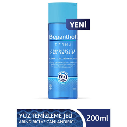 Gel nettoyant visage Bepanthol Derma - Nettoyant visage doux, sans savon et hydratant pour peaux sensibles