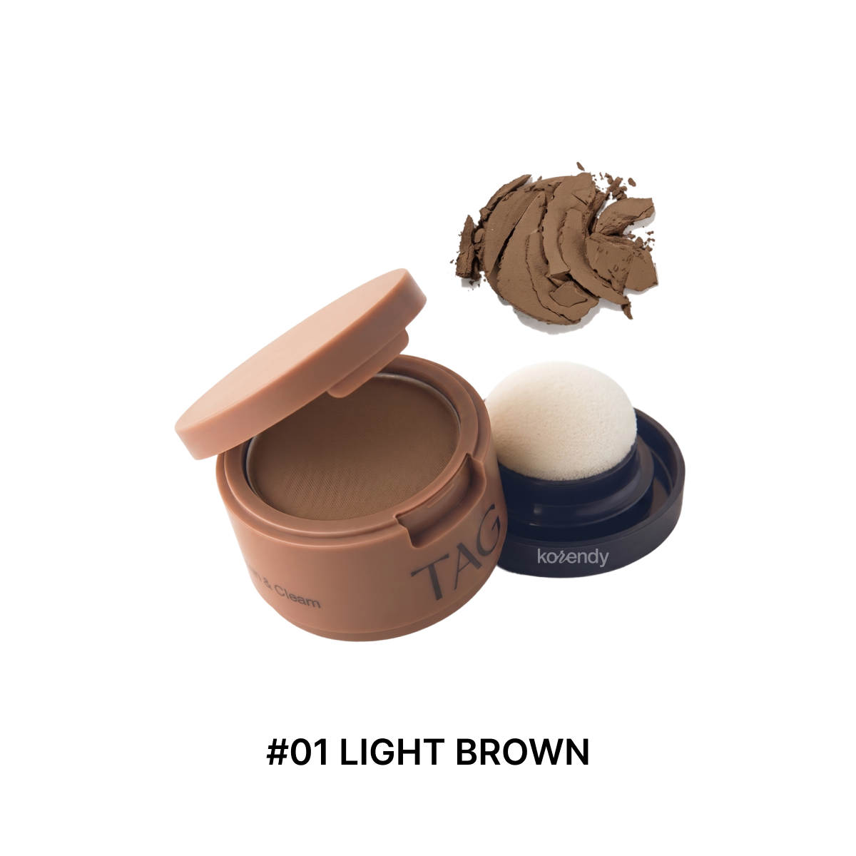TAG Hair Contour Cushion for Root Touch Up 01 Light Brown 3.6g