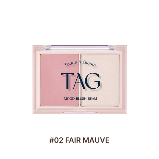 TAG Mood Blush Beam Natural Radiant Palette 02 Fair Mauve 9g