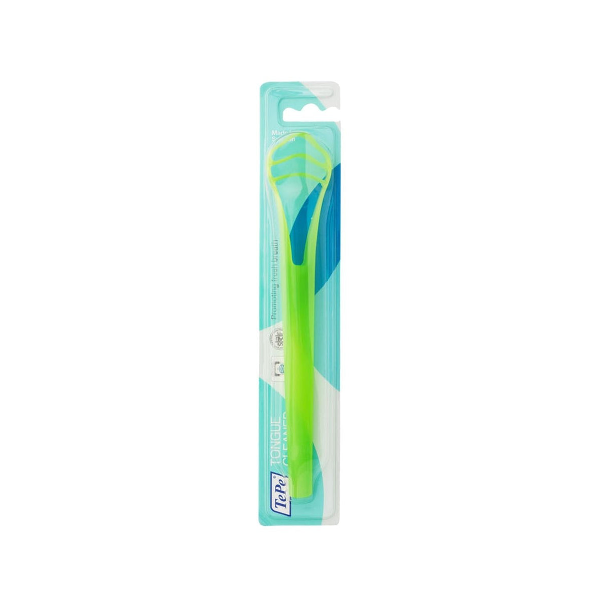 Tepe Tongue Cleaner - Green, Manual Oral Hygiene Tool for Fresher Breath