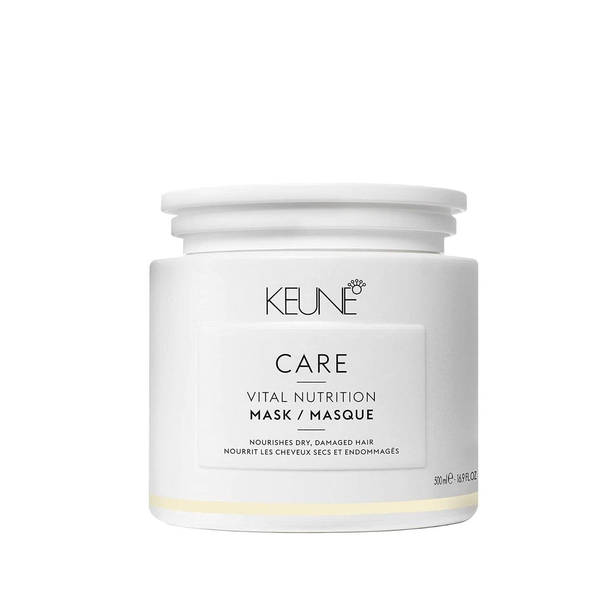 Keune Vital Nutrition Hair Mask 500ml - Nourishing Deep Conditioning Treatment for Dry Damaged Hair