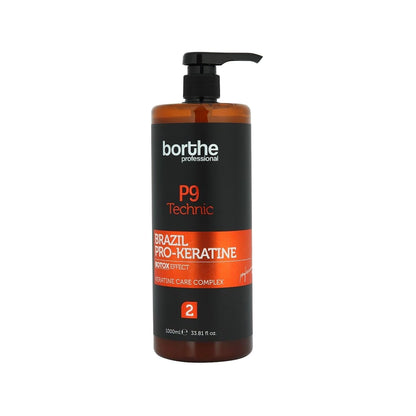 Soin capillaire Borthe Professional P9 Brazil Pro-Keratine Complex 1000 ml pour cheveux abîmés