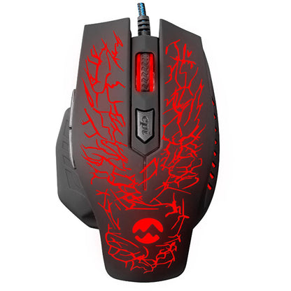 Souris de jeu filaire Everest SM-700 - DPI personnalisable, capteur optique, noir
