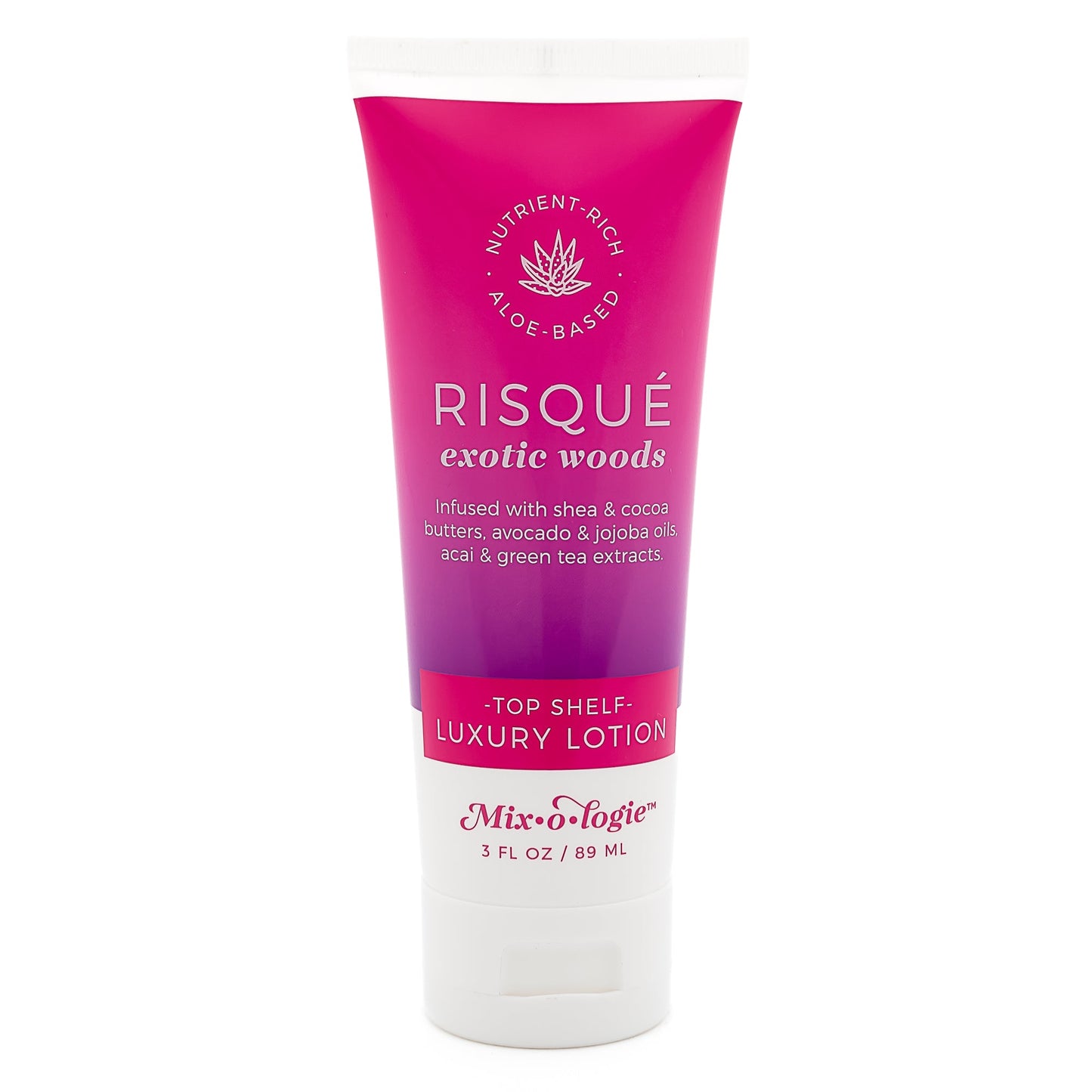 Risqué (exotic woods) | Top Shelf Luxury Lotion (3 Fl. Oz) Women's Lotion MIXOLOGIE