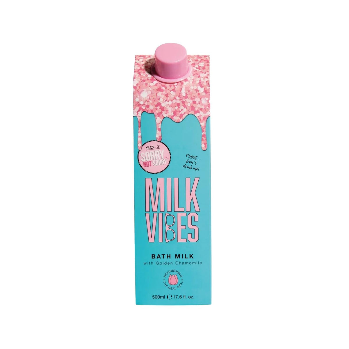 So...? Sorry Not Sorry Milk Vibes Bath Milk - Luxurious 500ml Moisturizing Bath Experience for Dry Skin