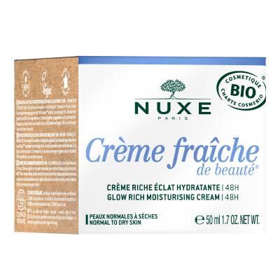 Nuxe Creme Fraiche De Beaute: Hydrating Face Cream for Dry Sensitive Skin - 48 Hour Moisture, Natural Radiance & Organic Argan Oil