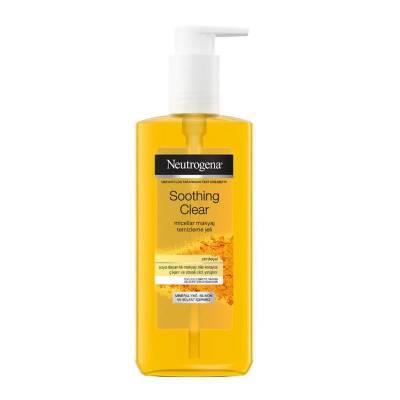 Gel limpiador de maquillaje micelar suave Neutrogena para piel sensible - 6.76 fl oz, extracto de cúrcuma, sin aceite y no comedogénico