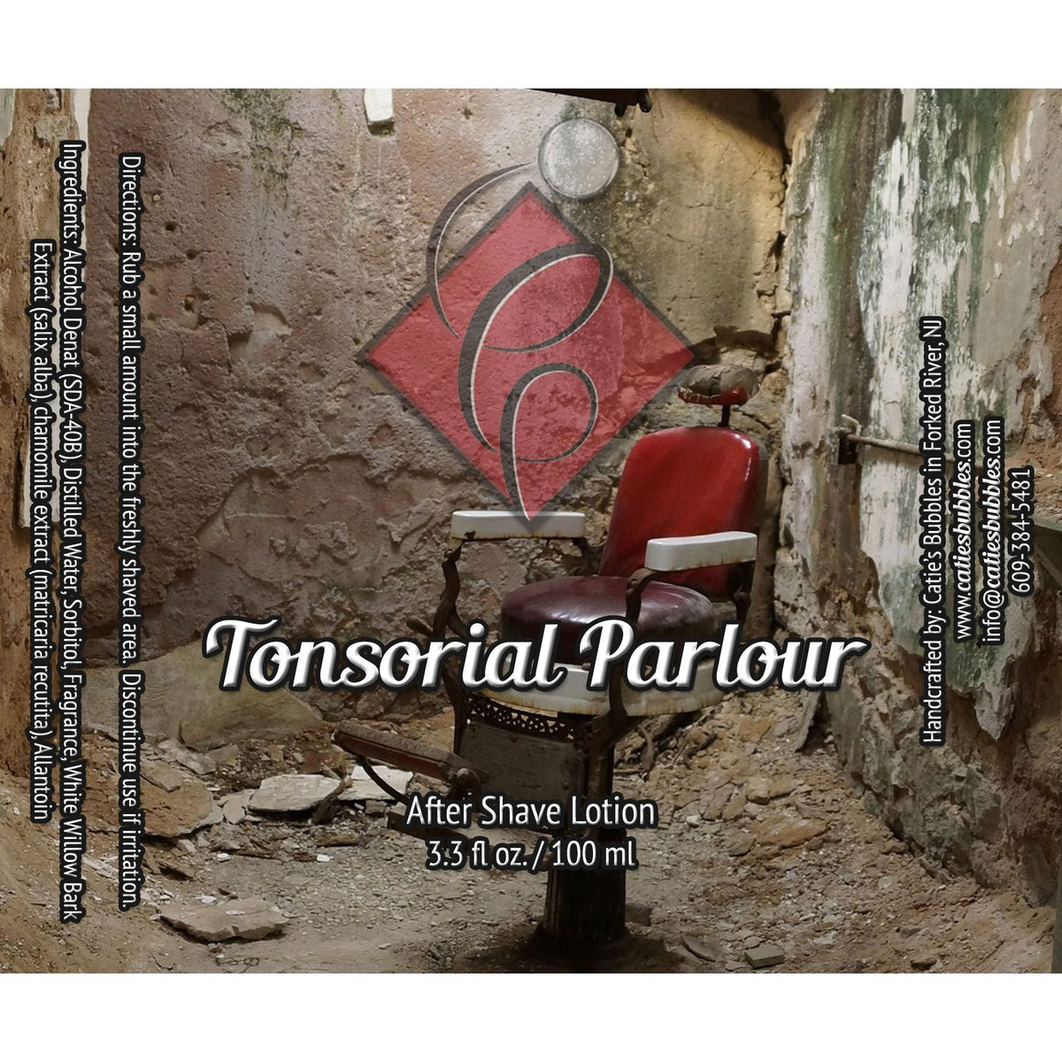 Catie's Bubbles Tonsorial Parlour Shaving Collection Shaving Set Pasteur Pharmacy Aftershave 3.3oz