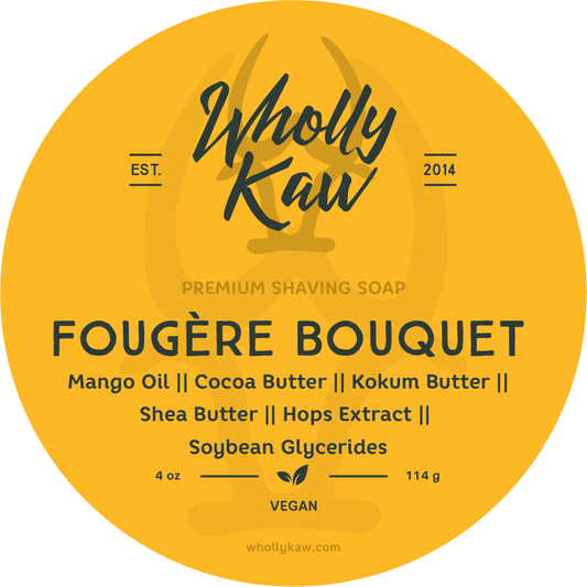 Wholly Kaw Fougere Bouquet Shaving Collection Shaving Set Pasteur Pharmacy Vegan Shaving Soap 4 oz