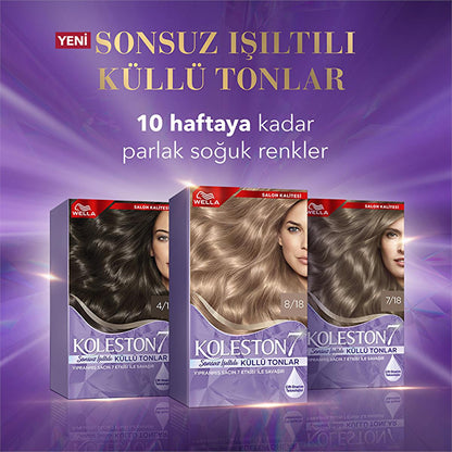 Kit de tintura para el cabello Wella Koleston: color de larga duración en tonos fríos con beneficios nutritivos