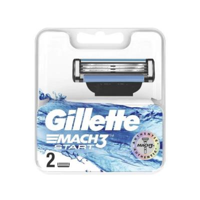Gillette Mach3 Start : Obtenez un rasage de près et confortable avec les lames de rechange – Pack de 2 cartouches