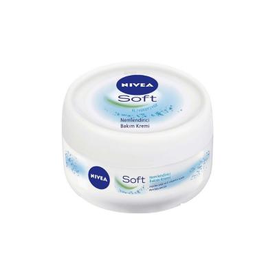 Crema hidratante Nivea Soft - Vitamina E y aceite de jojoba - Loción para rostro, manos y cuerpo - Hidratación diaria para piel seca - 10.14 fl oz