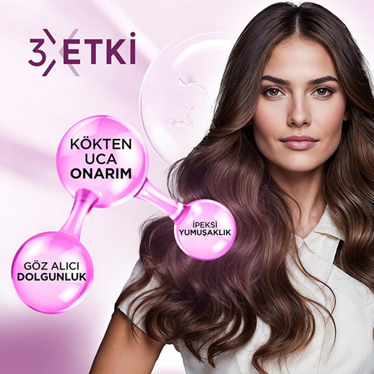 Après-shampooing sans rinçage Bioblas au collagène et à la kératine : effet volumateur et densifiant, anti-frisottis pour cheveux fins - Améliore la brillance et prévient la chute des cheveux