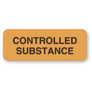 Label-Controlled Substance 322Ct laboratory Chemical Pasteur Pharmacy