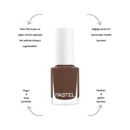 Esmalte de uñas pastel - Colores pastel vibrantes, libre de crueldad animal y vegano, 13 ml (0.44 fl oz)