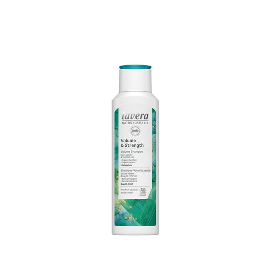 Champú Volumen y Fuerza Lavera - 250 ml Cuidado capilar natural para un cabello más grueso y fuerte