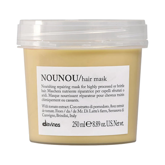 Davines NOUNOU Repair Hair Mask: Deeply Hydrates & Repairs Damaged Hair, Sulfate-Free, Color Safe - Restores Shine and Prevents Breakage