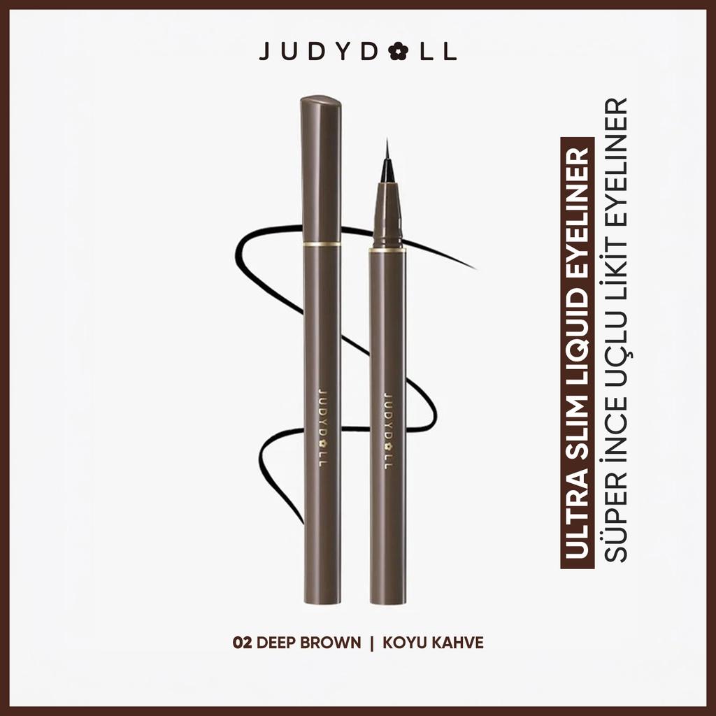 Judydoll Slim Liquid Eyeliner Precise Definition 02 Deep Brown