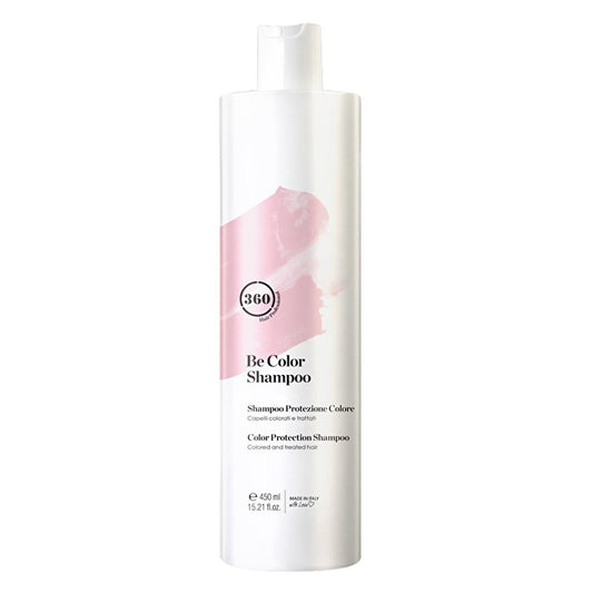360 Hair Professional: Champú Be Color - Prolonga la intensidad del color, vinagre de mora, pH equilibrado para cabello teñido y con color (15.22 fl oz)
