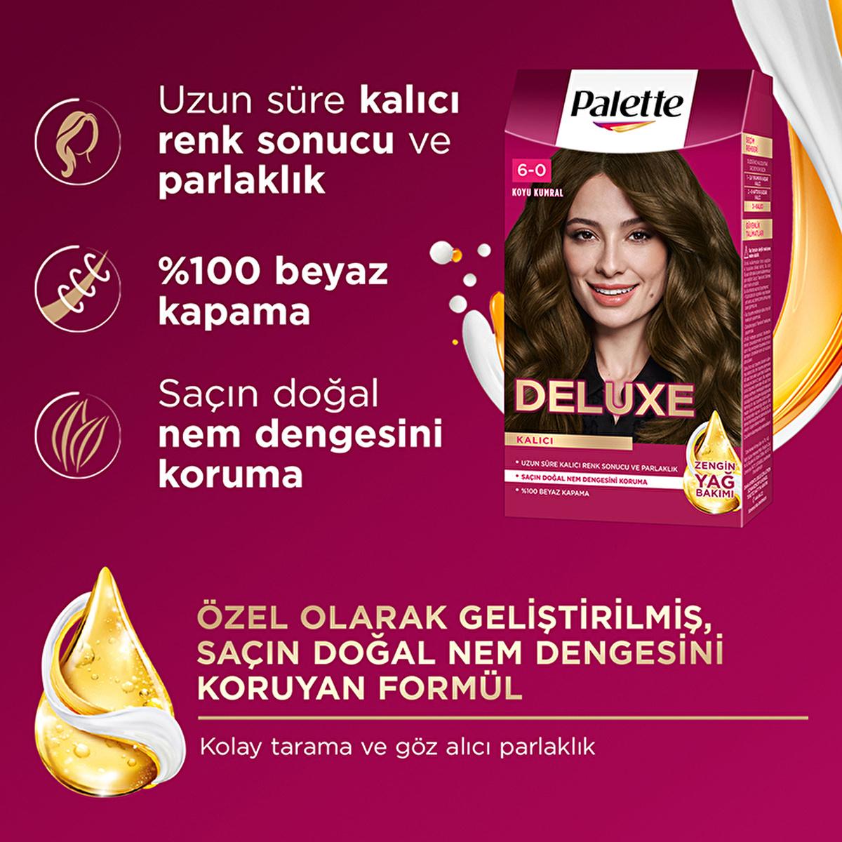 Palette Deluxe Dark Ash Blonde Hair Dye: Long Lasting Color & Shine, Deep Conditioning Micro Oils