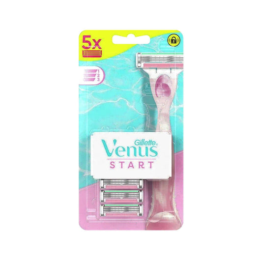 Lames de rasoir de rechange Gillette Venus Start pour femme - Paquet de 5, rasage de près, compatibles, fiables