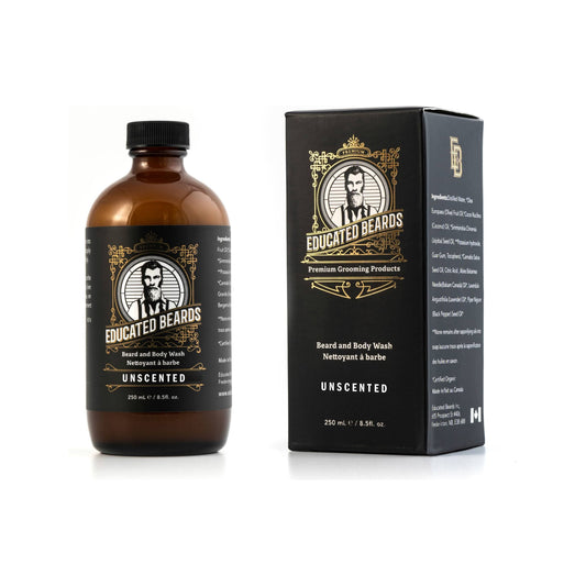 Educated Beards Unscented Beard & Body Wash 250ml Beard & Body Wash Pasteur Pharmacy