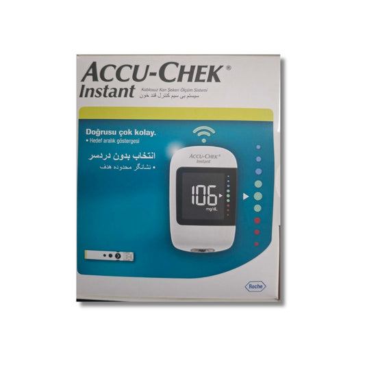 Lecteur de glycémie Accu-Chek Instant avec 100 bandelettes